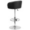 Flash Furniture Black Vinyl Barstool, Adj Height, Backrest: Barrel Back CH-TC3-1066L-BK-GG - alternate 10